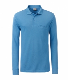 Men's workwear polo pocket longsleeve