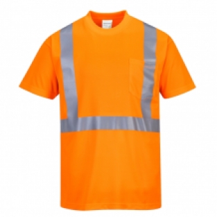 Portwest Hi-Vis T-shirt met borstzak