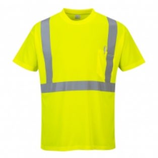 Portwest Hi-Vis T-shirt met borstzak