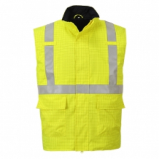 Bizflame Regen Hi-Vis Antistatische FR Bodywarmer