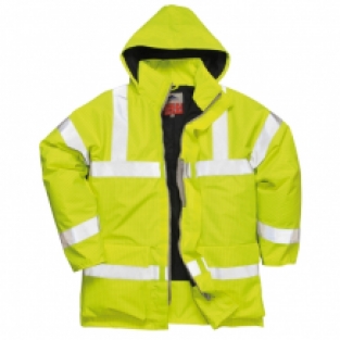 Bizflame Regen Hi-Vis Ademende en Antistatische FR Jack