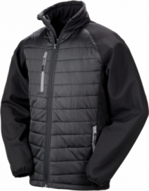 Result Black compass softshell jacket