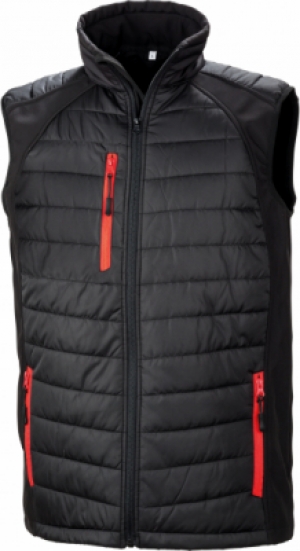 Result Black compass softshell gilet