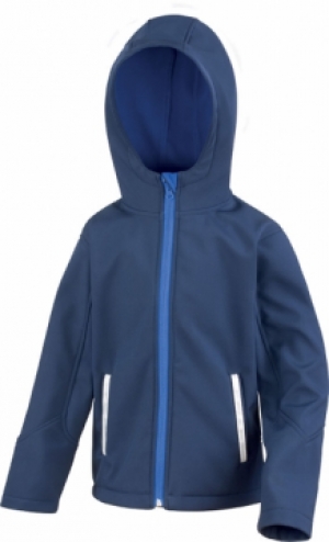 Result Kids tx performance hooded softshell jacket