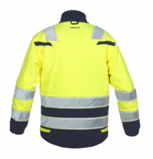 HIGH VIS SOFTSHELL JACK INGEN GLOW IN THE DARK RWS