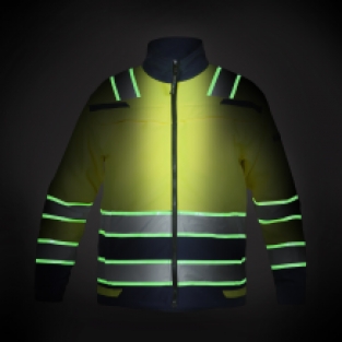 HIGH VIS SOFTSHELL JACK INGEN GLOW IN THE DARK RWS