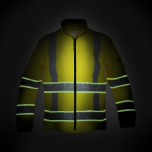 HIGH VIS SOFTSHELL JACK INGEN GLOW IN THE DARK RWS