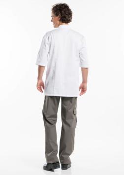 Chef Jacket Bacio White Short Sleeve