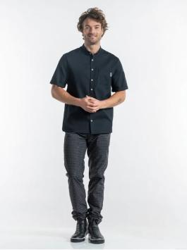 Chef Jacket Verano SFX Black Short Sleeve