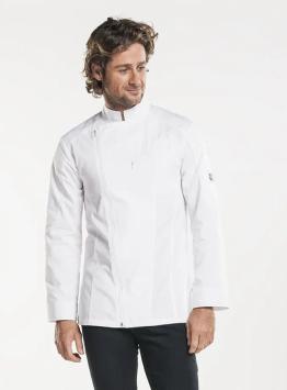 Chef Jacket Biker White