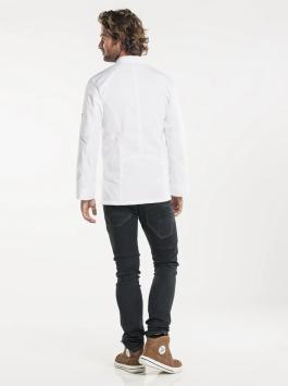 Chef Jacket Biker White