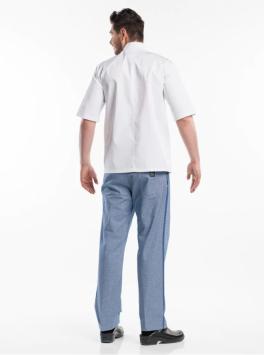 Chef Jacket Hilton Poco White Short Sleeve