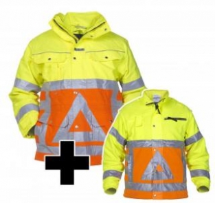 Hydrowear Florence Parka Verkeersregelaar met Fleecevest