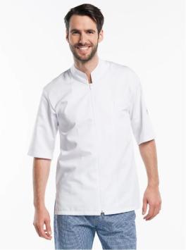 Chef Jacket Monza White Short Sleeve