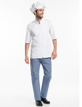 Chef Jacket Monza White Short Sleeve