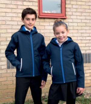 Result Kids tx performance hooded softshell jacket