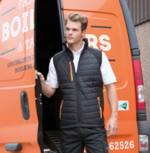 Result Black compass softshell gilet