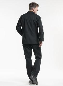 Chef Jacket Biker Black