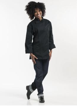 Chef Jacket Biker Black